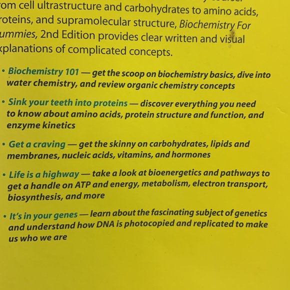 SALE!! Biochemistry and anatomy for Dummies - Picture 6 of 11